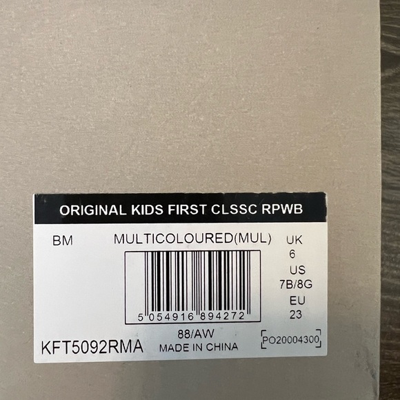 NIB Toddler Hunter Original First Classic Mulitcolor Rainbow Boots Size 7 - Picture 9 of 9